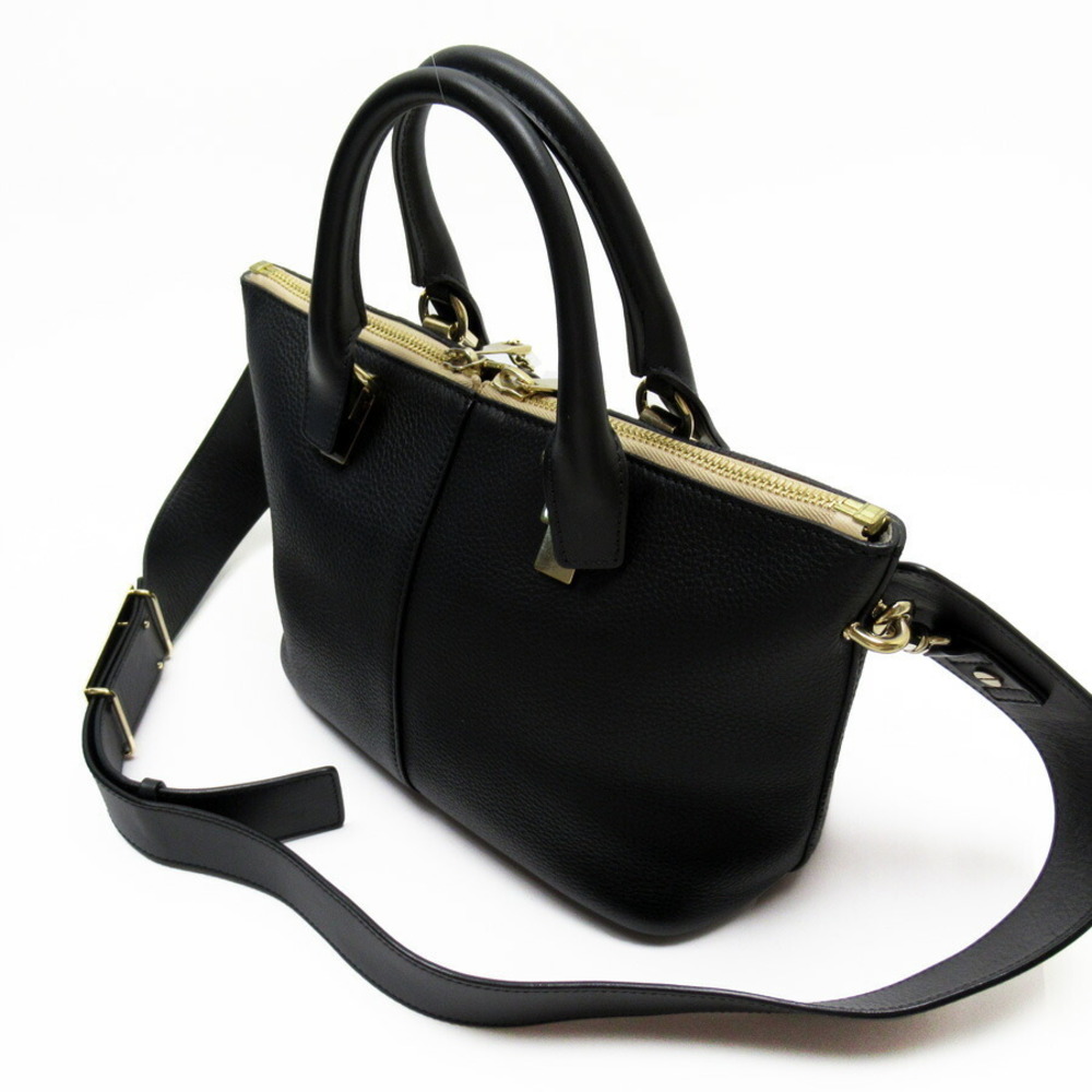Chloe Leather Beige Shoulder Bailey Handbag Bag Black